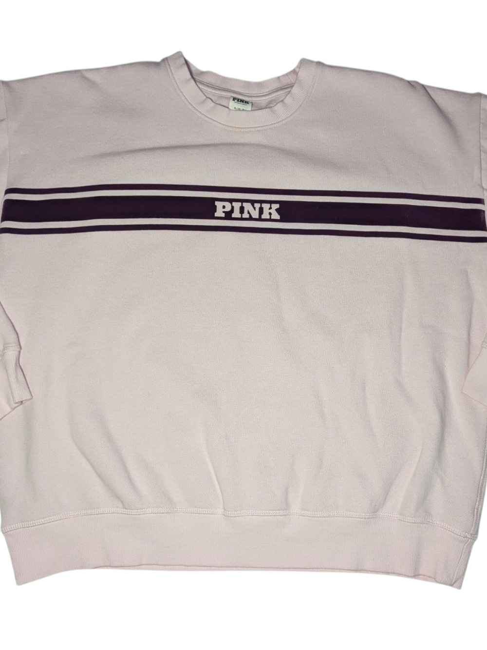 VS PINK Campus Ivy Fleece Crewneck Sweatshirt XL NWOT